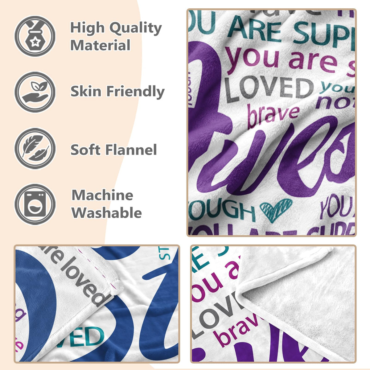 Hakumata machine washable blanket ready for quick maintenance