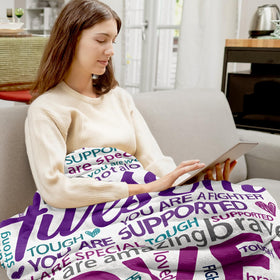 Hakumata blanket wrapped on sofa for relaxed evenings and comfort