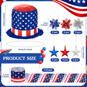 Halfchet gnome ornaments bring whimsy to Independence Day decor and displays.