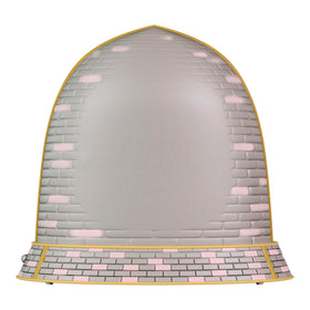 Hallmark Keepsake iridescent castle finish adds platinum-inspired shine.