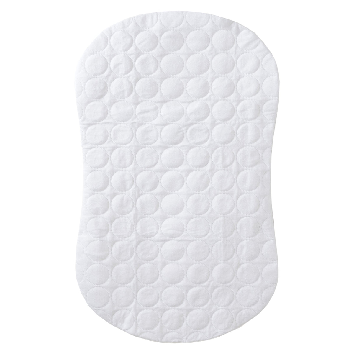 HALO BassiNest cover with hourglass-fit protects bassinet pad from leaks