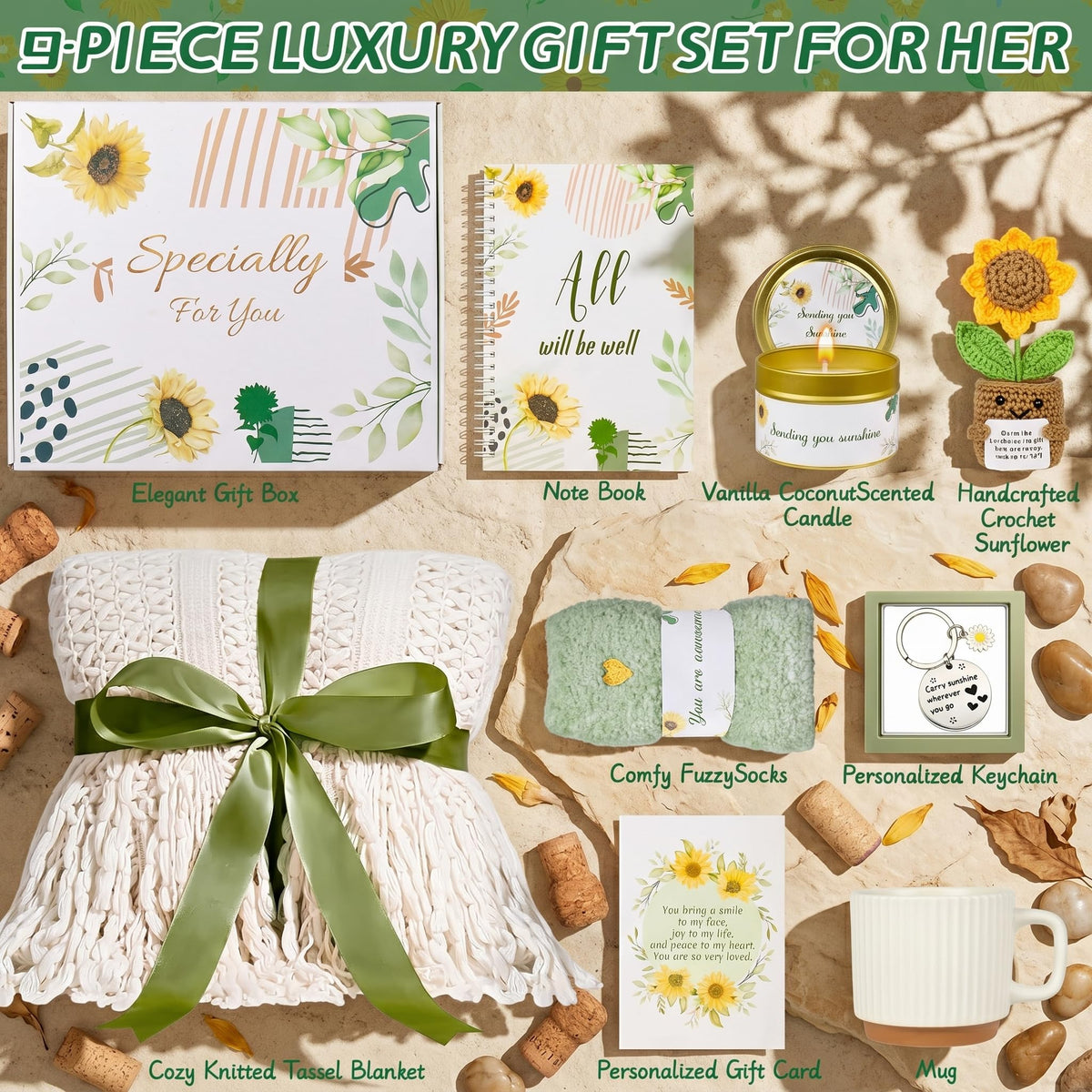 HAMCSTNF ceramic mug with sunflower motif for daily comfort