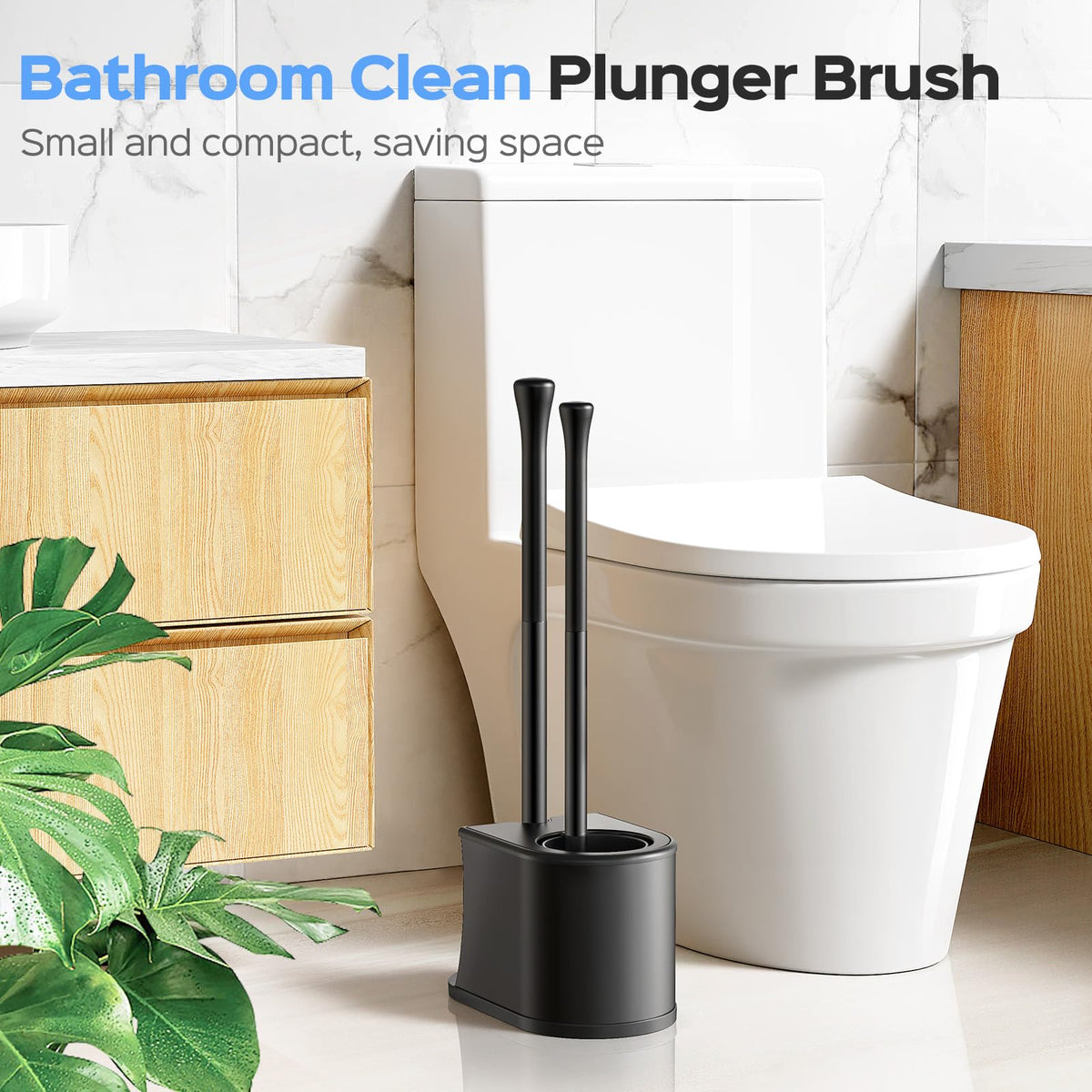 HAMITOR curved bristles reach under rims for thorough cleaning.