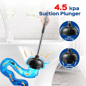 HAMITOR deep-cleaning curved-bristle head reaches hard-to-clean corners.