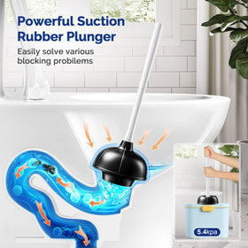 HAMITOR durable, non-slip handle provides comfortable grip during cleaning tasks