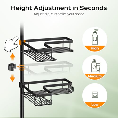 HAMITOR rust-proof shelves resist moisture for lasting organization