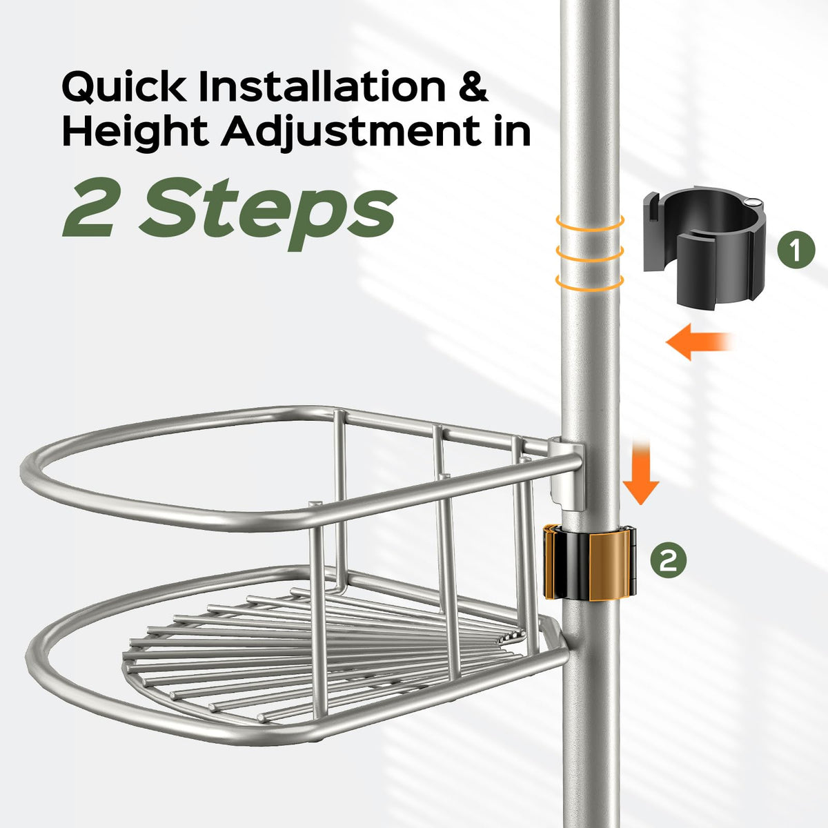 HAMITOR rustproof stainless construction resists moisture in humid bathrooms