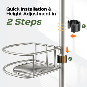 HAMITOR rustproof stainless construction resists moisture in humid bathrooms