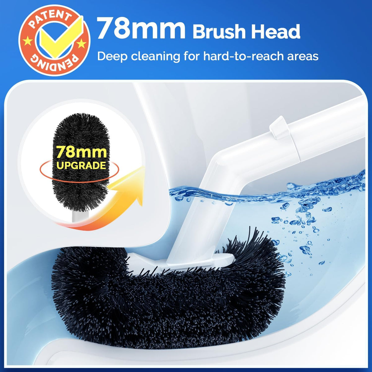 HAMITOR plunger delivers strong suction for stubborn blockages in toilets and drains