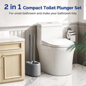 HAMITOR compact two-in-one design hides behind the toilet for small spaces.