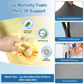 HAMYODO memory foam expands in 24-48 hours after unpacking for optimal comfort
