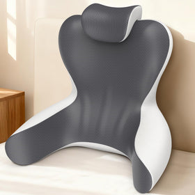 HAMYODO reading pillow on bed backrest provides ergonomic support for reading