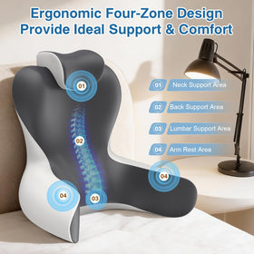 HAMYODO detachable cervical pillow supports neck alignment and versatility