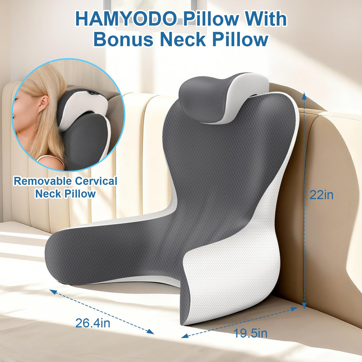 HAMYODO lumbar support conforms to your back for targeted relief