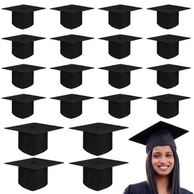 Hanaive graduation cap top view with matte finish and personalization ready