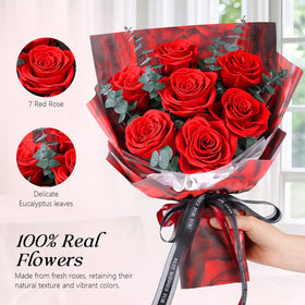Hanameguri anniversary birthday flowers in elegant packaging