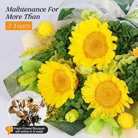 Hanameguri velvet texture preserved bouquet close up emphasizes durable color retention
