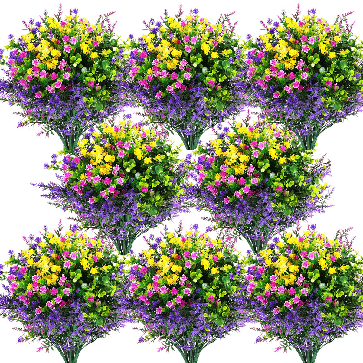 Hananona artificial outdoor flower in fuchsia enhances porch decor