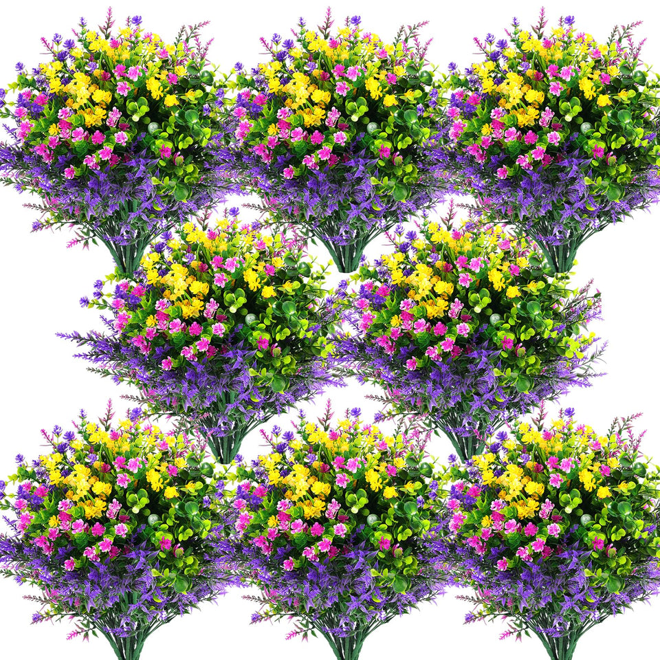 Hananona artificial outdoor flower in fuchsia enhances porch decor