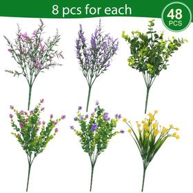 Hananona outdoor floral arrangement in purple for window boxes