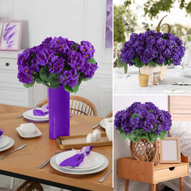 Hananona weatherproof geraniums add color to patios and porches.