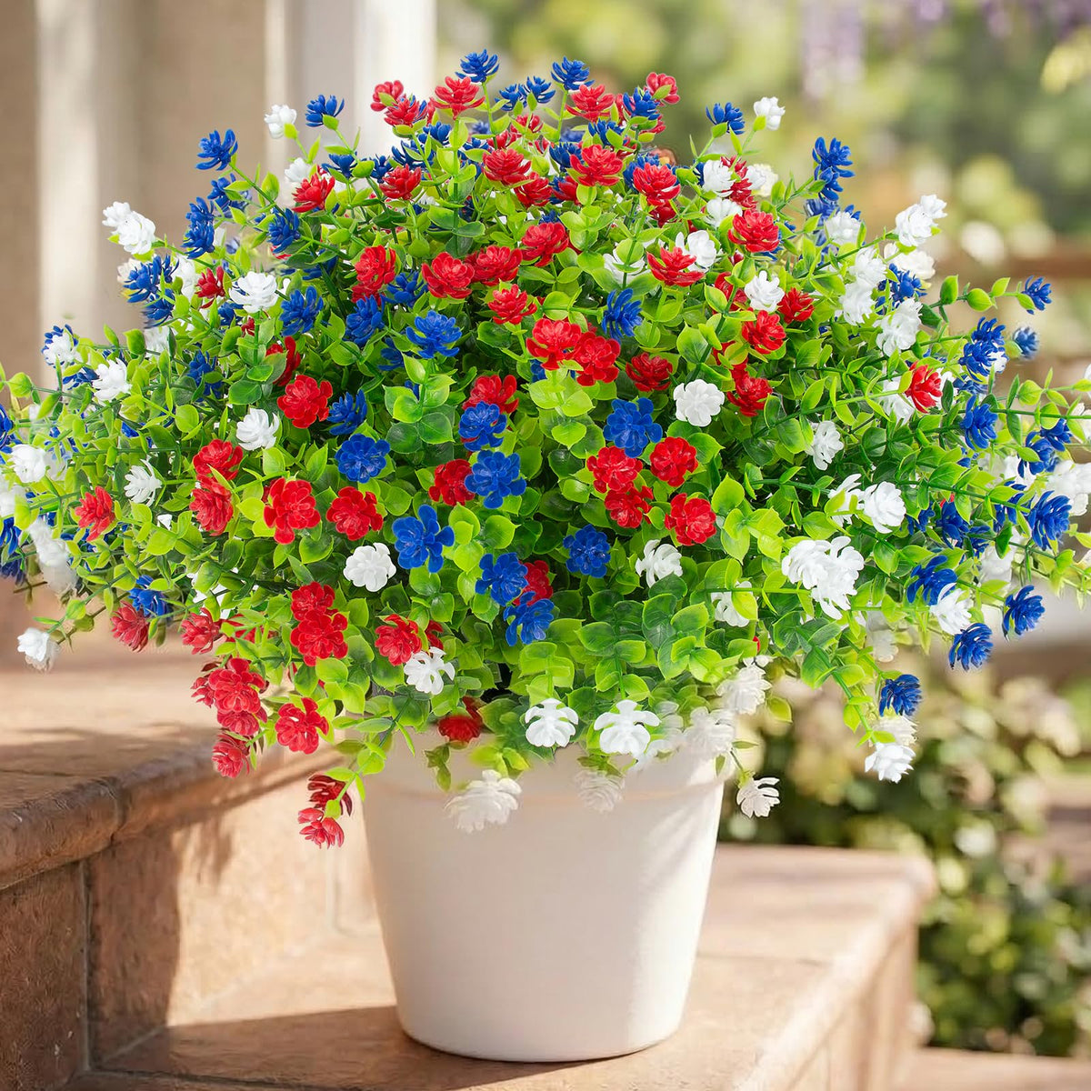 Hananona patriotic florals with wired stems for easy arrangement