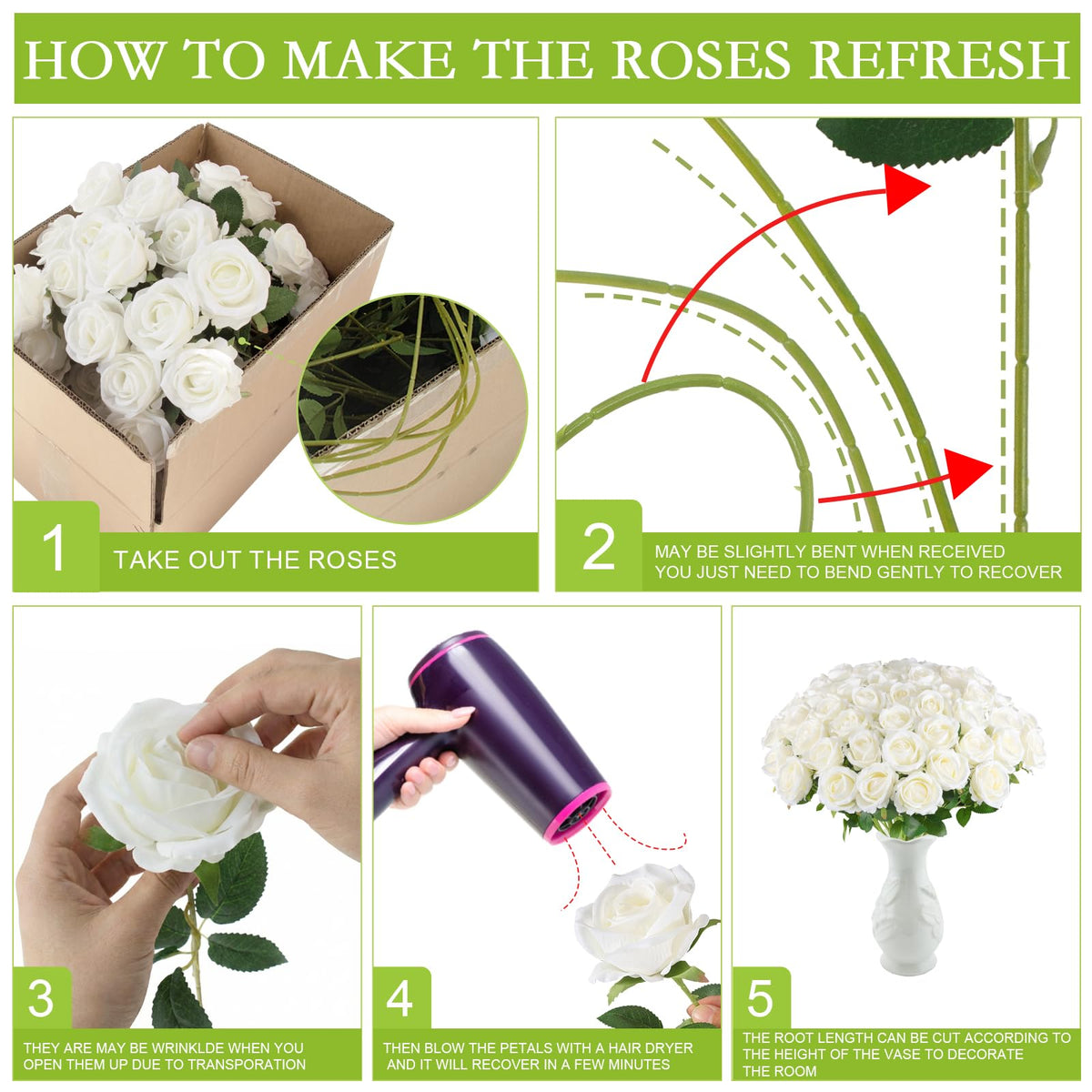Hananona roses wedding centerpiece idea with elegant white blooms.