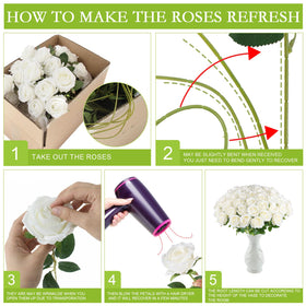 Hananona roses wedding centerpiece idea with elegant white blooms.