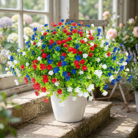 Hananona weatherproof plastic flowers resistant to sun and rain