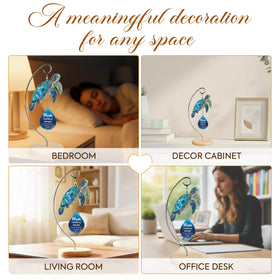 HANATOCA sea turtle desk display brings warm coastal ambiance to any workspace.