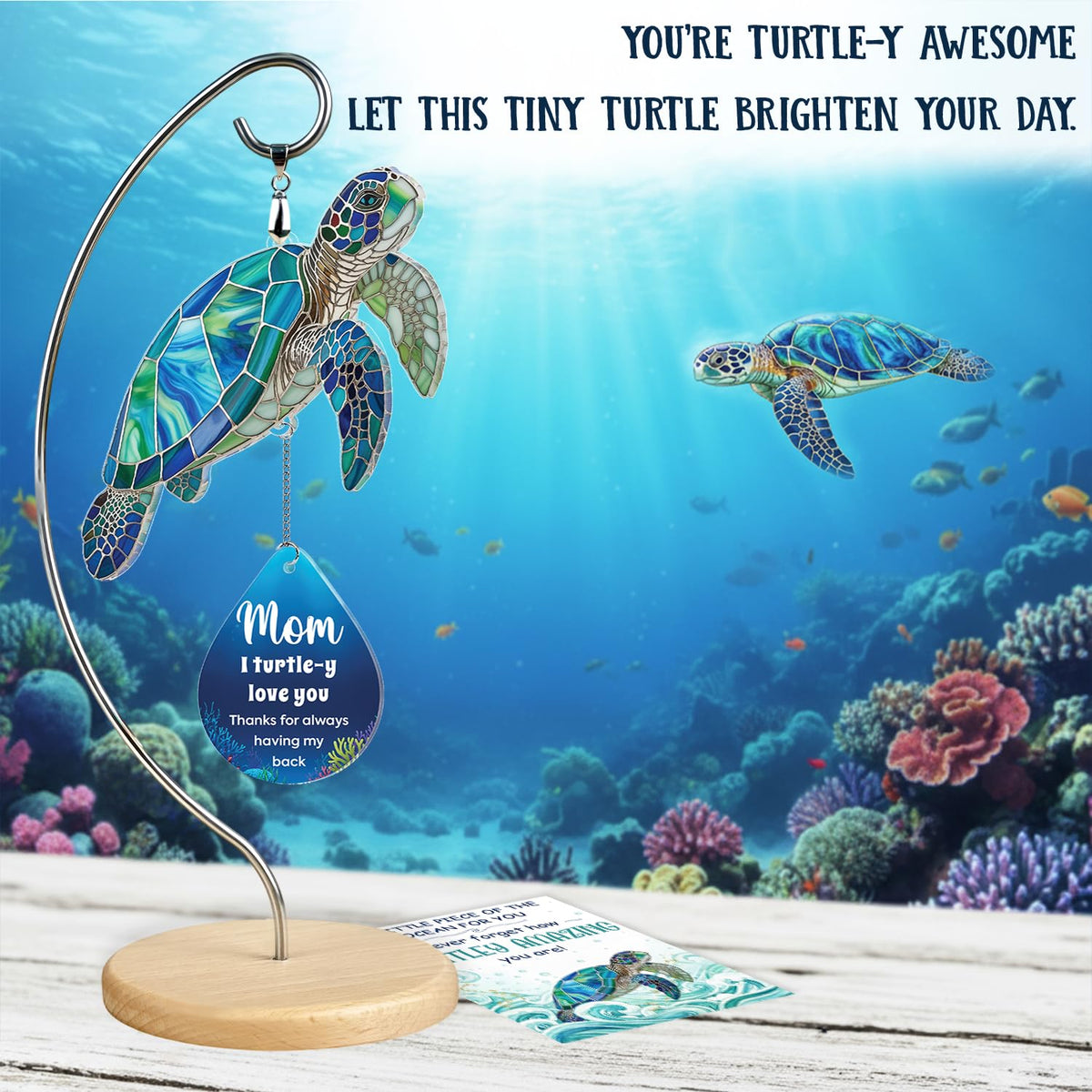 HANATOCA sea turtle nightstand decor adds personality to bedside spaces.