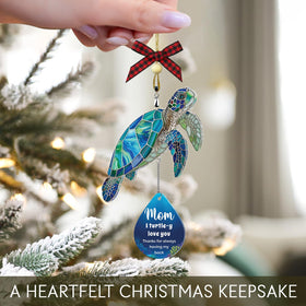 HANATOCA sea turtle packaging-ready ornament ideal for gifting.