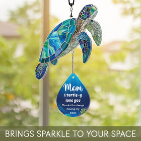HANATOCA sea turtle decor complements shelves with peaceful tones.