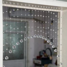 Hanbinsen crystal bead curtain with 20 strings adds ambient elegance