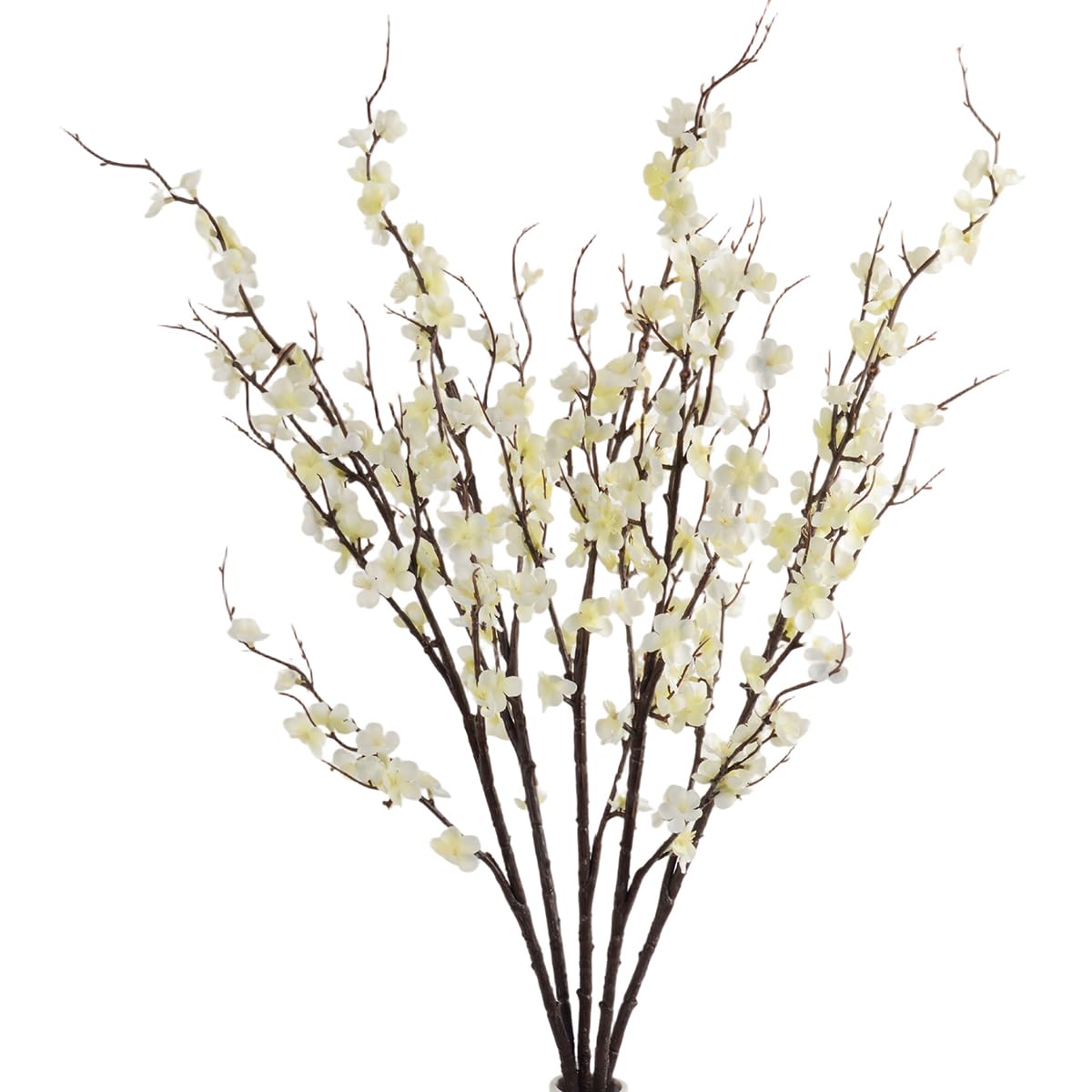 HANDIC artificial cherry blossom branches 39-inch length for year-round home decor.
