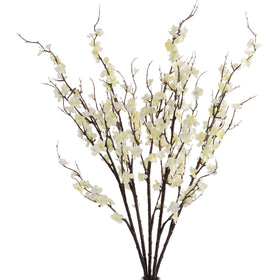 HANDIC artificial cherry blossom branches 39-inch length for year-round home decor.