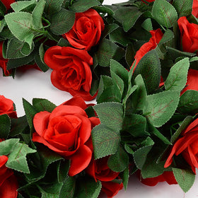 HANDIC Rose Garland 5pack-wedding-arch-drape ideal for romantic ceremony backdrops.