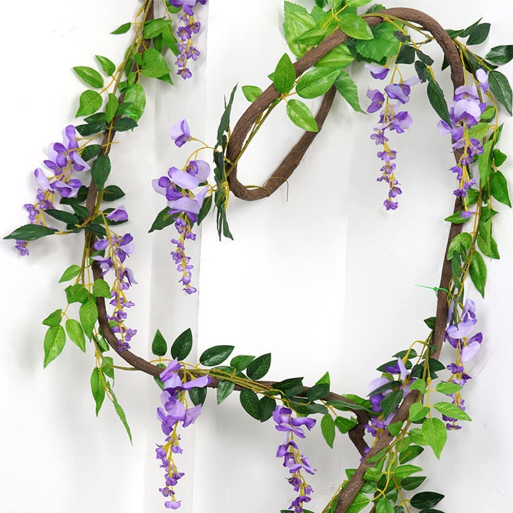 HANDIC Wisteria Garland showing five flower strings for lush backdrops.