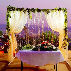 HANDIC Wisteria garland 5-pack 33ft easy setup for quick ambiance changes.