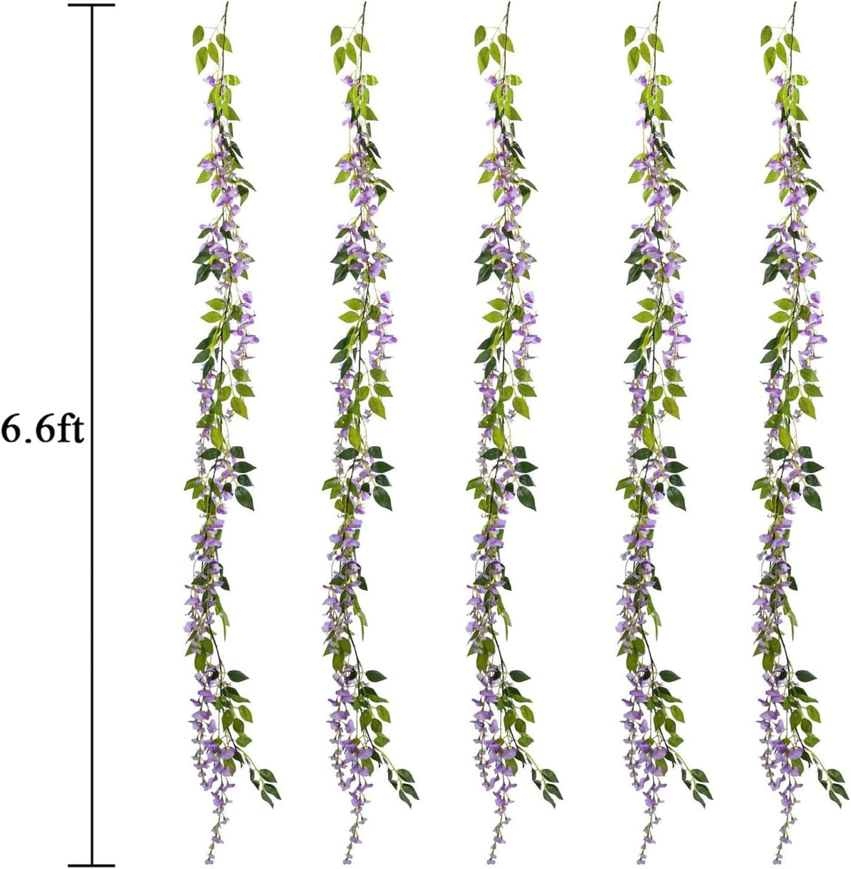 HANDIC Wisteria Garland packaging indicates five garlands per order.
