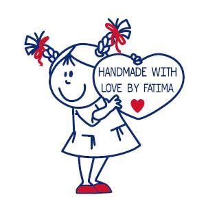 HANDMADE WITH LOVE BY FATIMA A charming fan decor piece for living spaces.