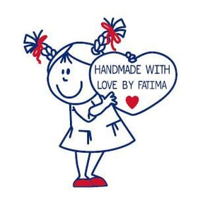 HANDMADE WITH LOVE BY FATIMA A charming fan decor piece for living spaces.