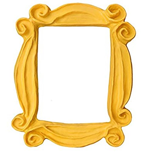 HANDMADE WITH LOVE BY FATIMA Monica's Door peephole frame in yellow adds playful entryway charm.