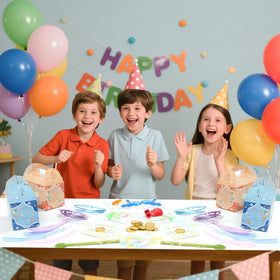 HandTool red balloons brighten the room and mood