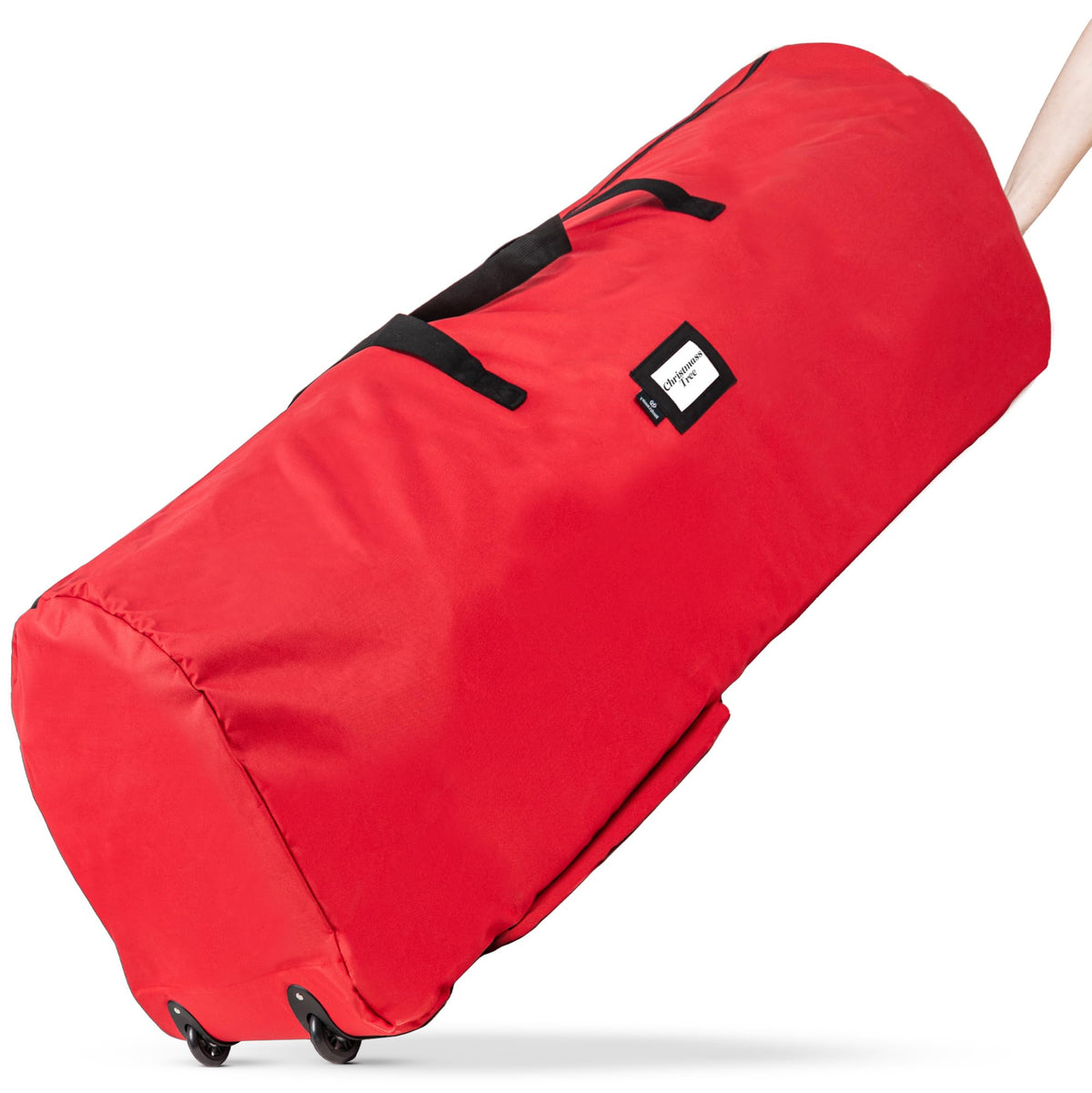 Handy Laundry Christmas tree storage bag with wheels for easy transport