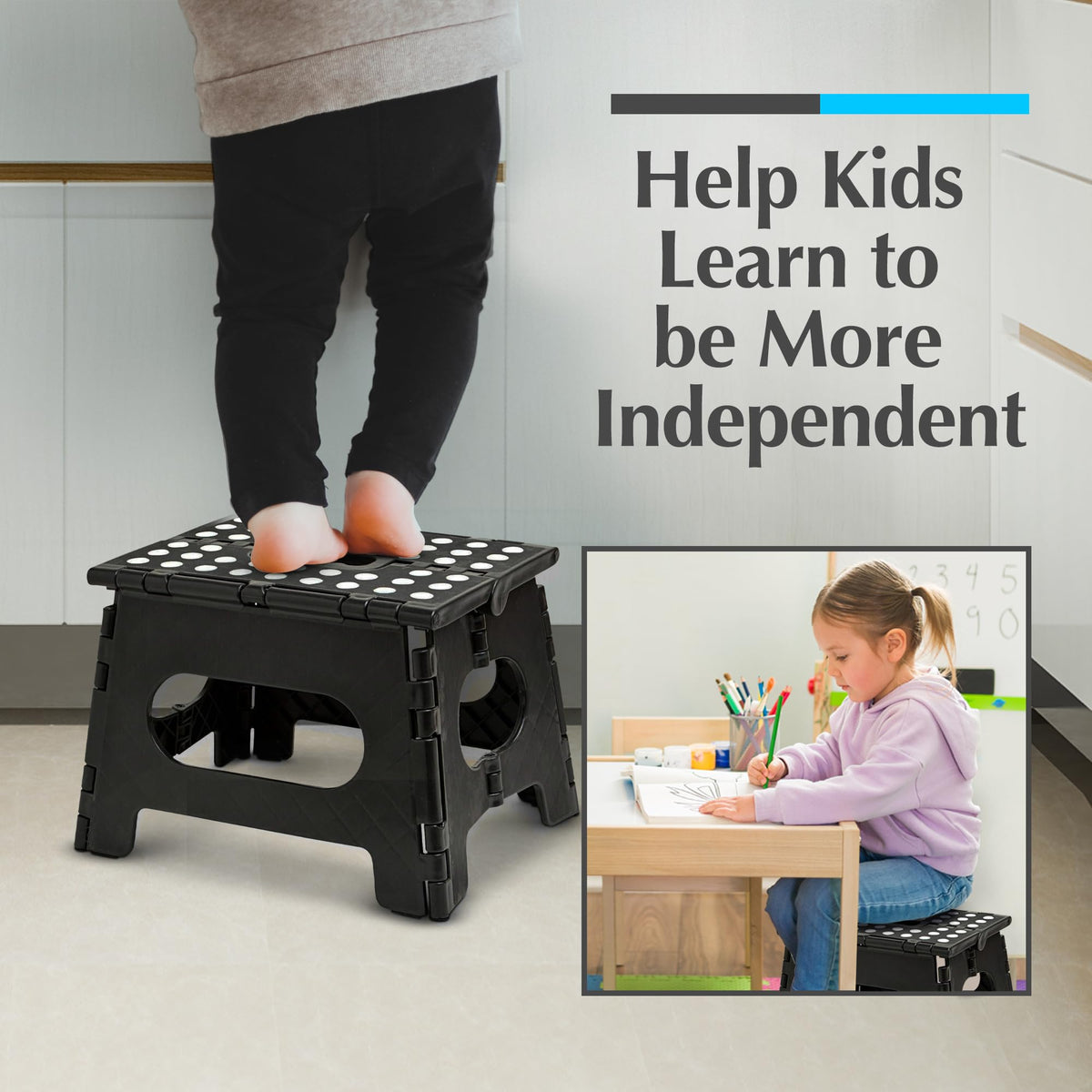 Handy Laundry folding lightweight step stool kitchen-use ready for counters and cabinets.