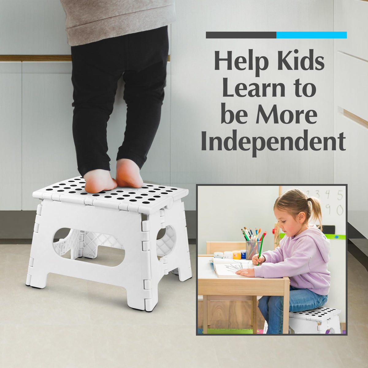 Handy Laundry stool ideal for kitchen tasks like reaching high shelves