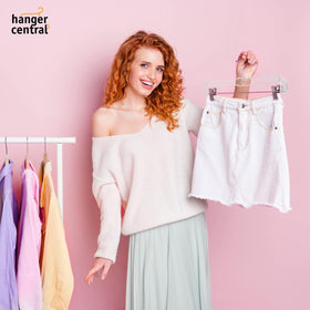 Hanger Central 25-pack creates a coordinated closet system.