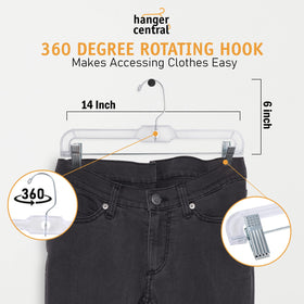 Hanger Central clips support up to 7.7 lbs per hanger.