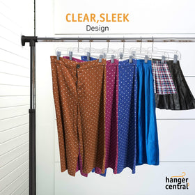 Hanger Central non-slip clips grip fabrics gently, preventing slips.